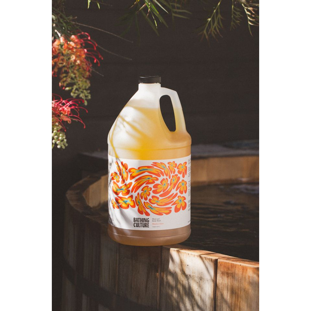 Bathing Culture Facebook ad: When the heat settles in, let mineral-rich foam…