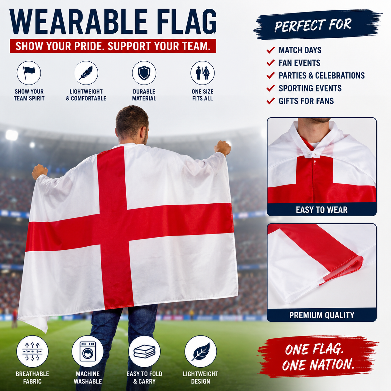 Blanky.lb Facebook ad: Premium Wearable Flag