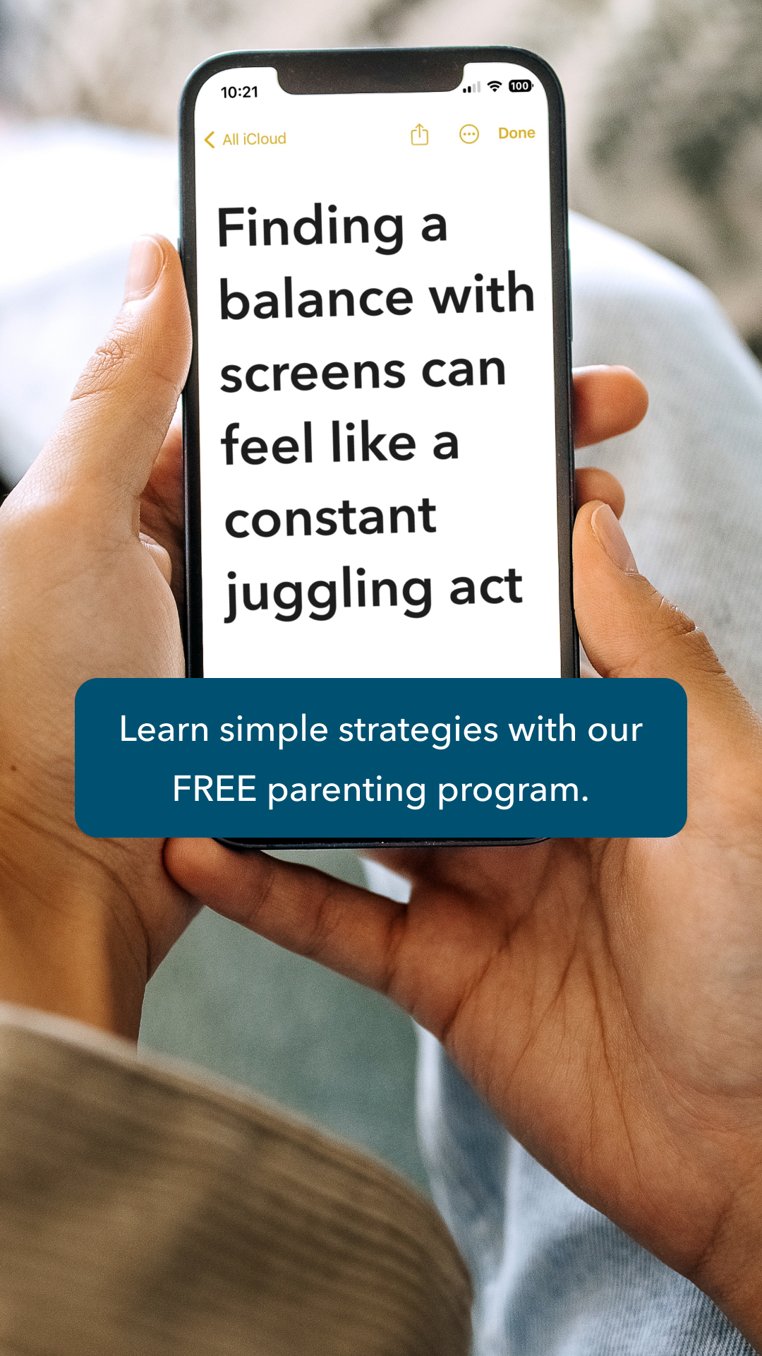 Triple P - Positive Parenting Program Facebook ad