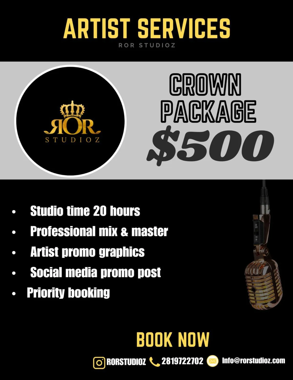 RORStudioz Facebook ad: Take your music to the next level with…