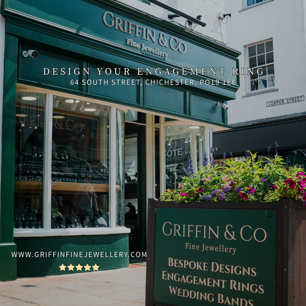 Griffin & Co Fine Jewellery Facebook ad: Design Your Bespoke Engagement Ring with an expert…