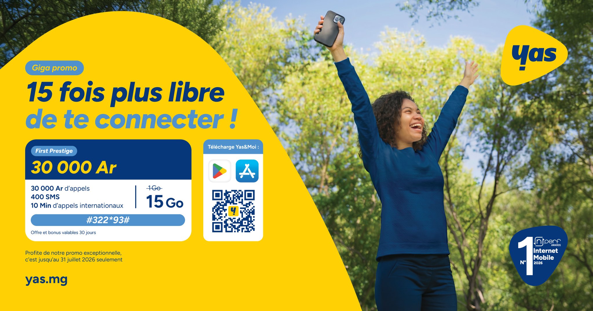 Yas Madagascar Facebook ad: First PRESTIGE 4G-5G: Découvrez cette offre mobile FIRST…
