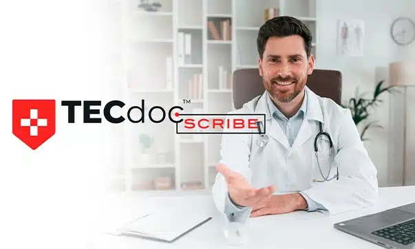 TECdoc Scribe Facebook ad: AI Medical Transcription