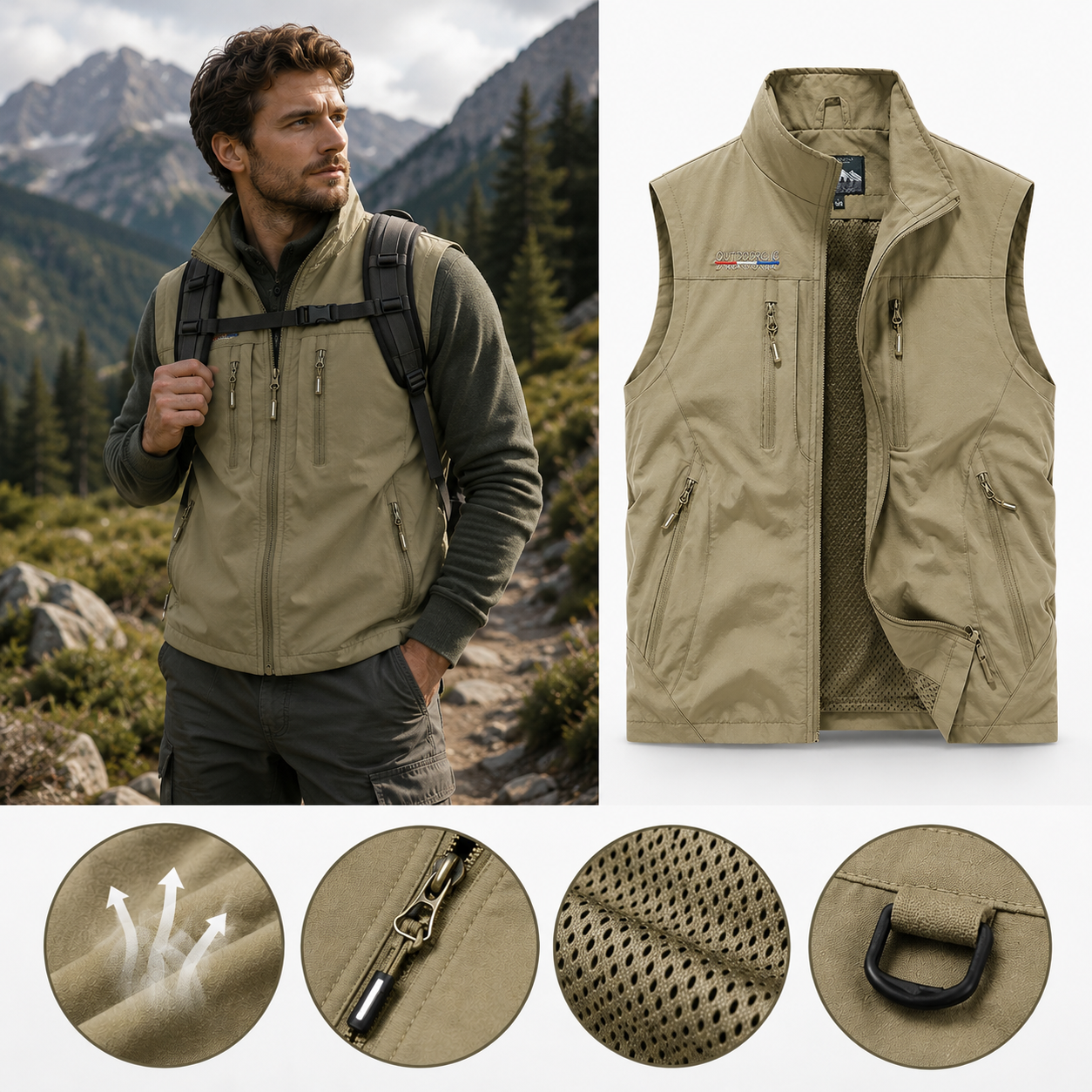 Sovora-shop.com Facebook ad: Moderner Herren-Bodywarmer