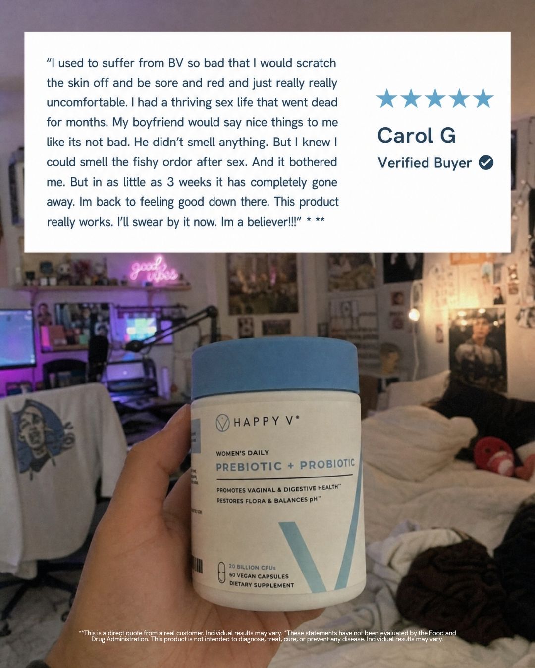 Happy V Facebook ad