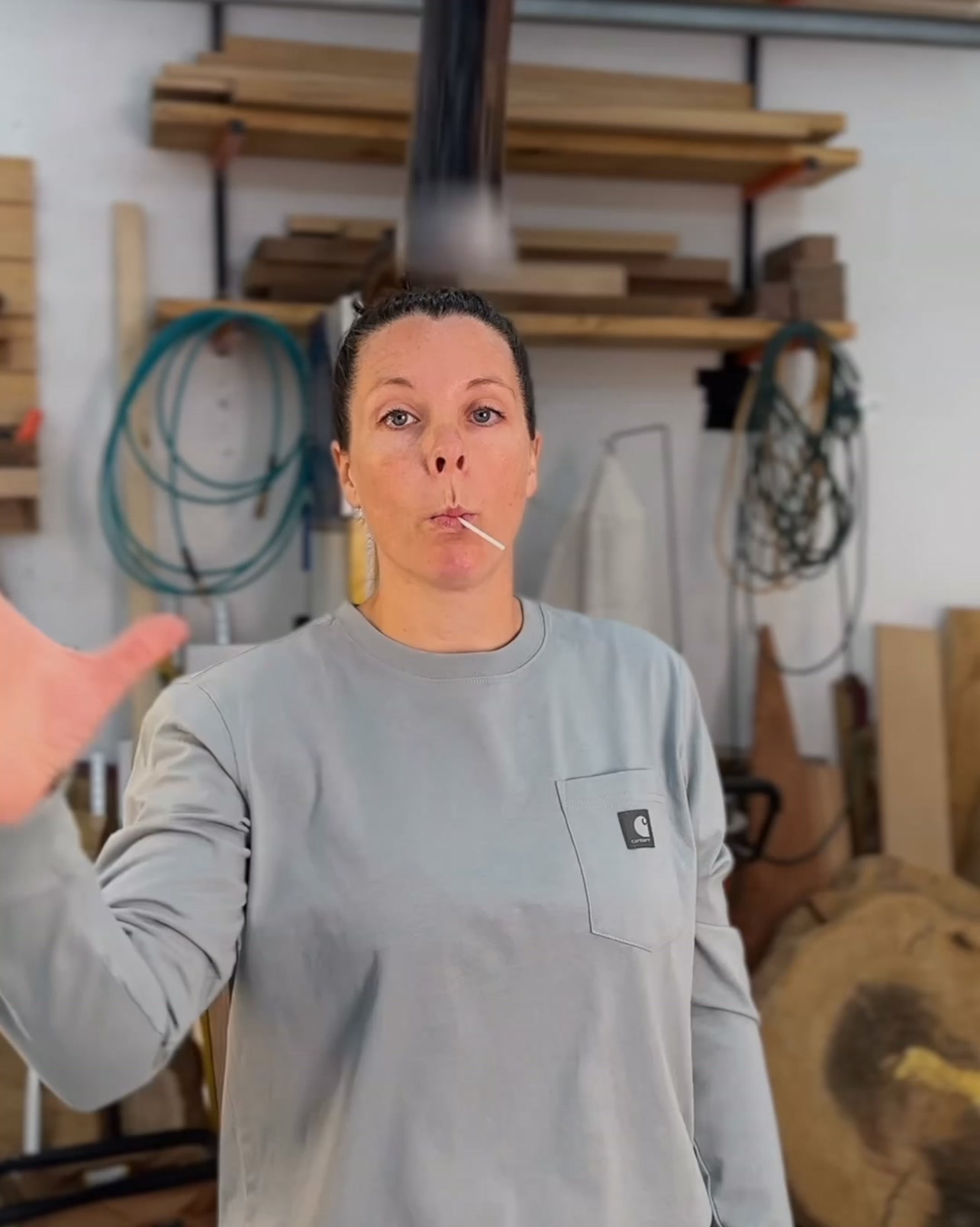 Carhartt Women Facebook ad: @OakHillMillworks puts @CarharttWomen to the test in her…