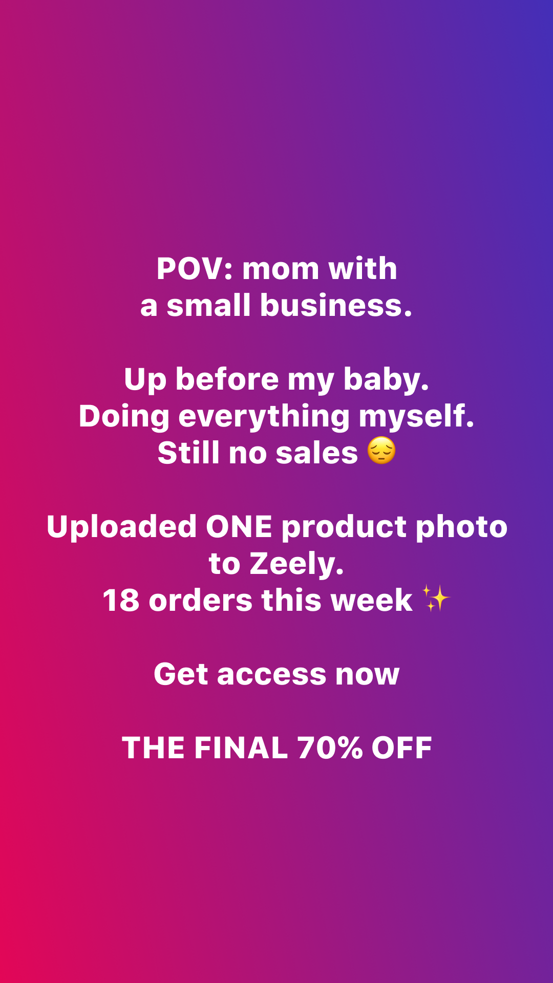 Zeely Facebook ad