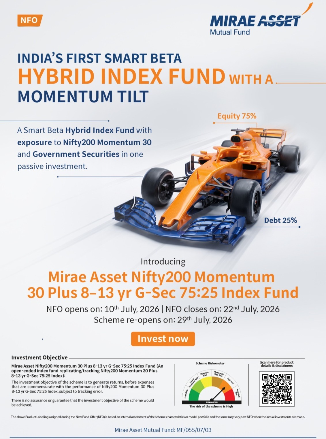 Mirae Asset India Facebook ad