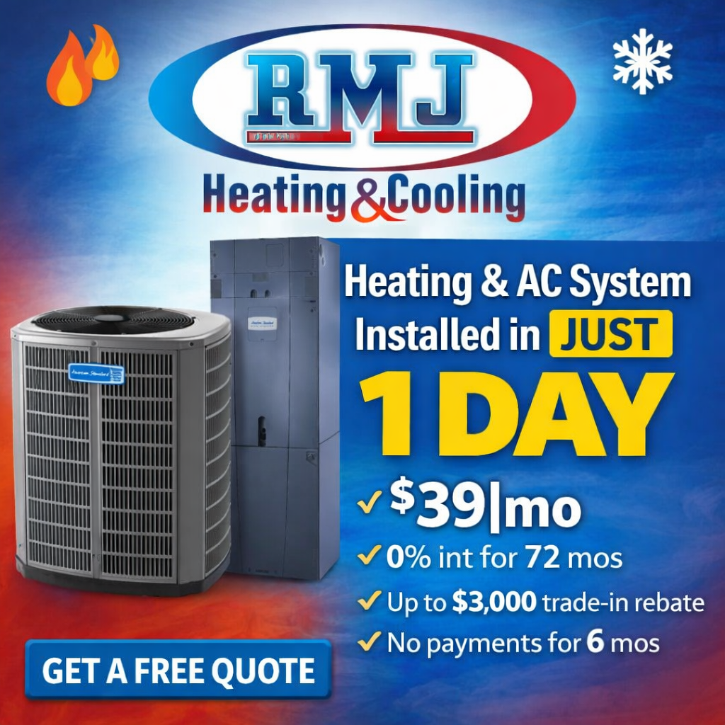RMJ Heating & Cooling Facebook ad