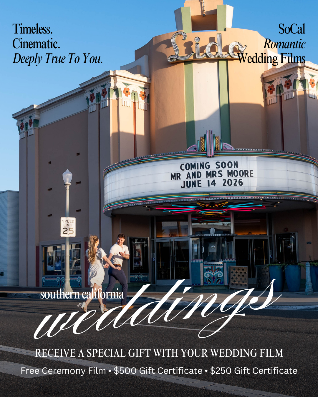 Films By Josh Facebook ad: Receive A Free Ceremony Film With Your Wedding Videography