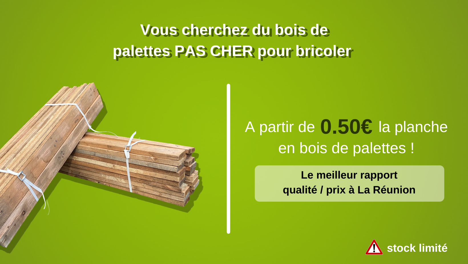 Ecopal - Vente de planches en bois de palettes Facebook ad