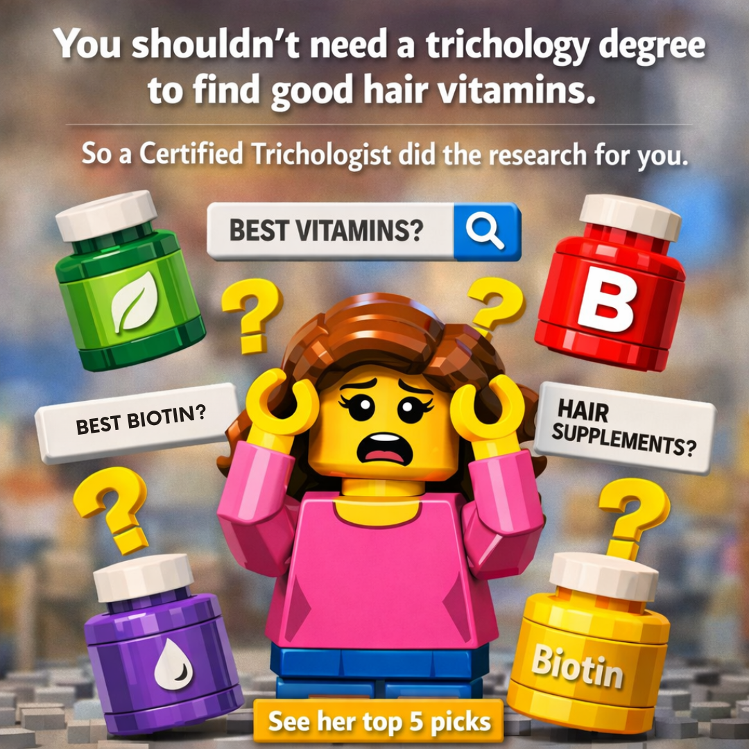 Certified Trichologist & Scalp Specialist Emily DeNard, Emunah Beauty Facebook ad