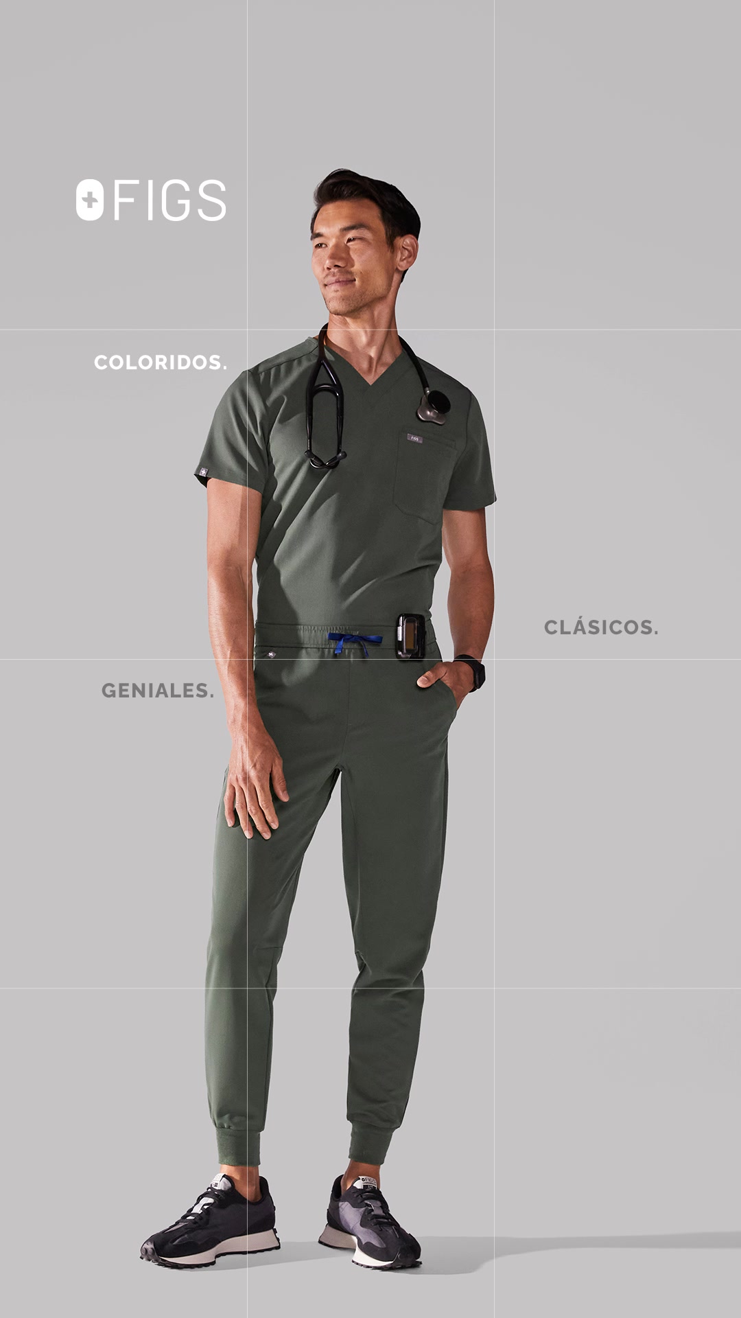 FIGS Facebook ad: Una colección seleccionada de colores que simplemente no…