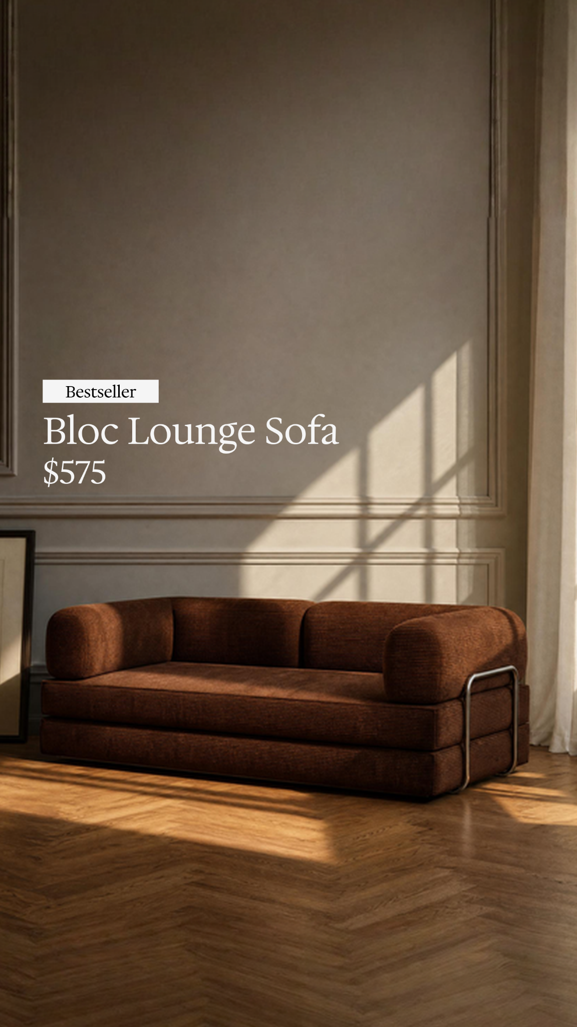 The Essential Facebook ad: Bloc Lounge Sofa