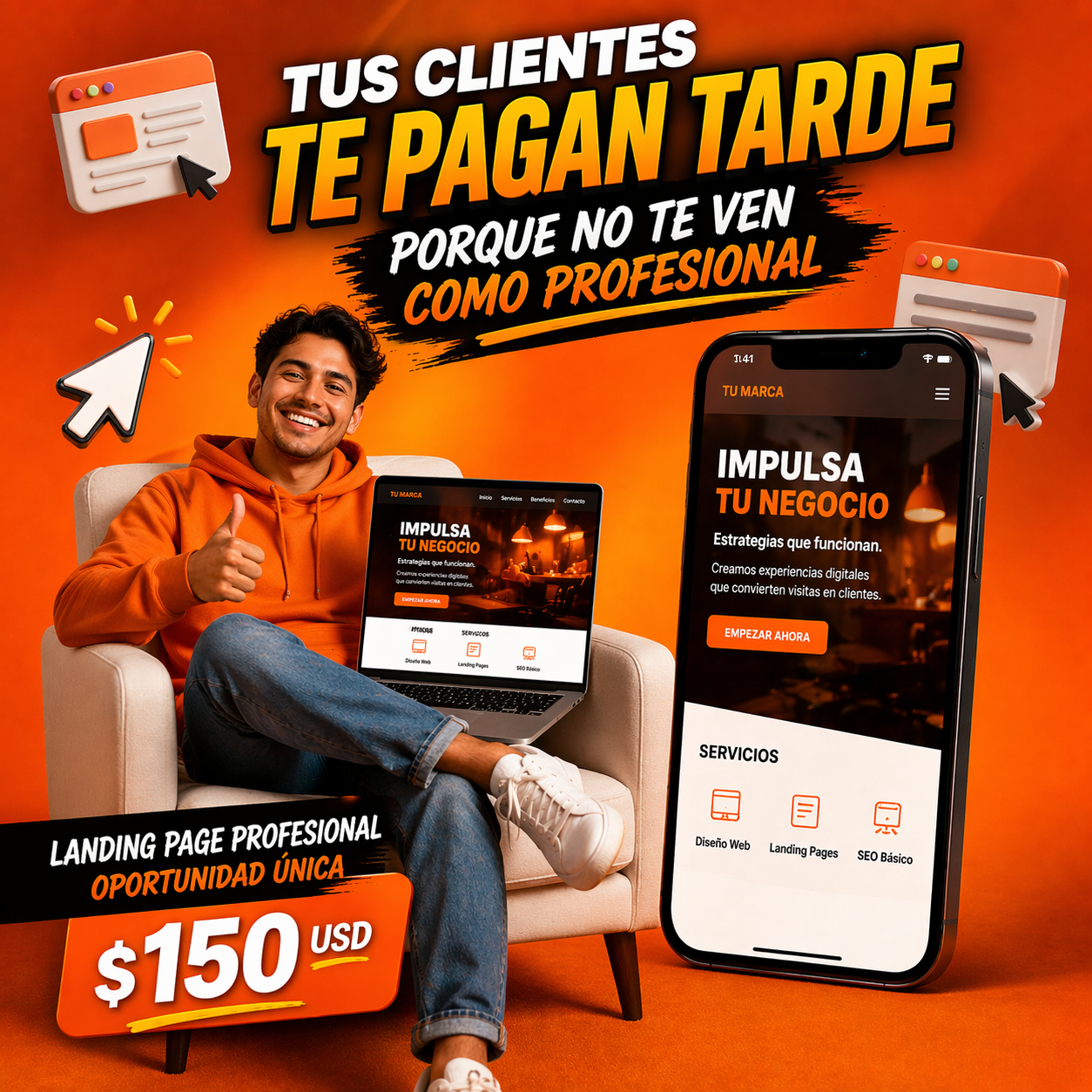 Antoshka Dev Marketing Facebook ad: ¡Hoy Brilla Tu Negocio!