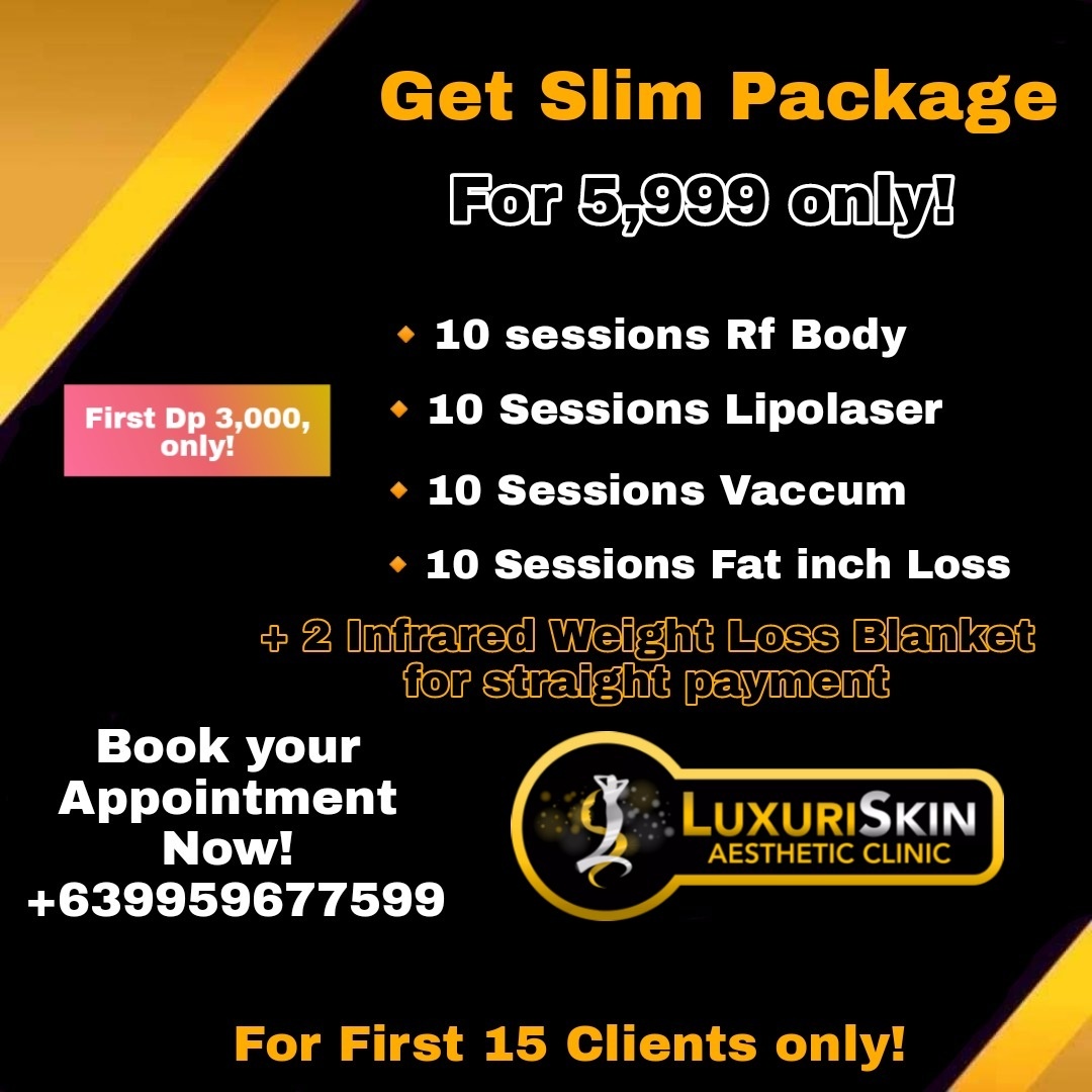 Luxuriskin Aesthetic Clinic Lipa Batangas Branch Facebook ad: Avail Our 40 Sessions Get SLIM Package for…