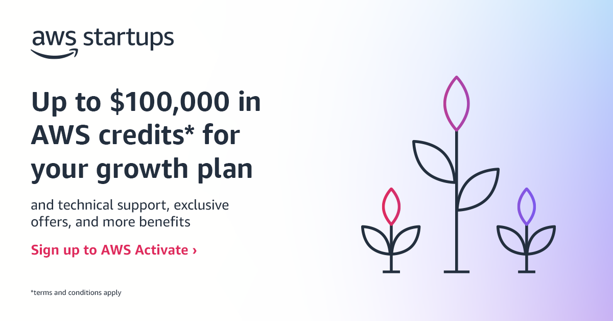 AWS Startups Facebook ad