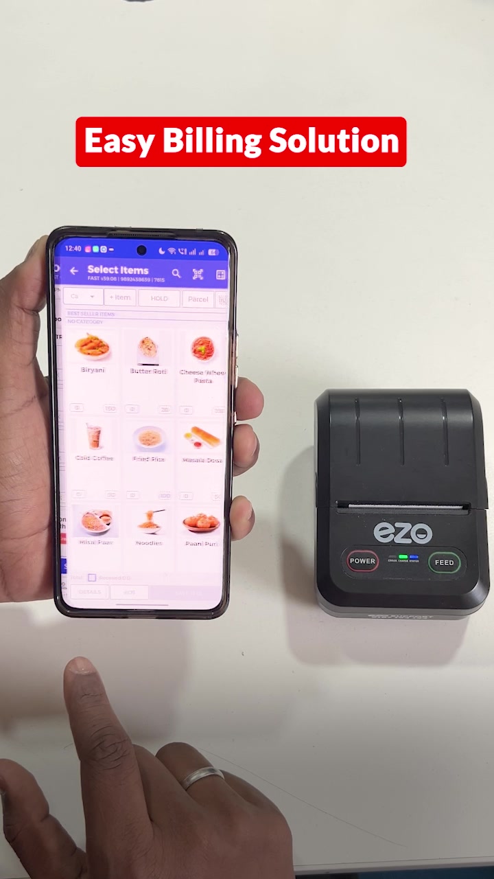 EZOBooks Facebook ad: Best Billing Machine for Food Business