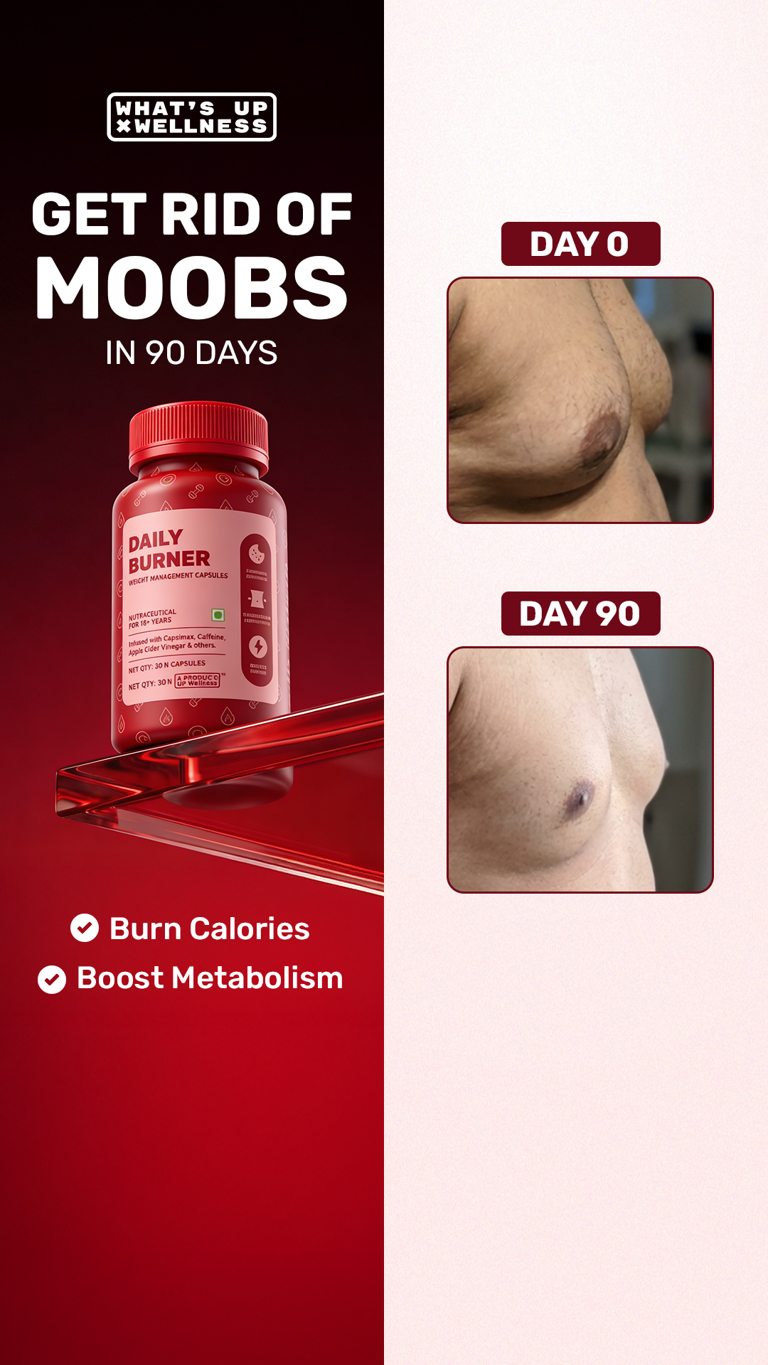 Daily Burner by What's Up Wellness Facebook ad: Fat Loss, Simplified
