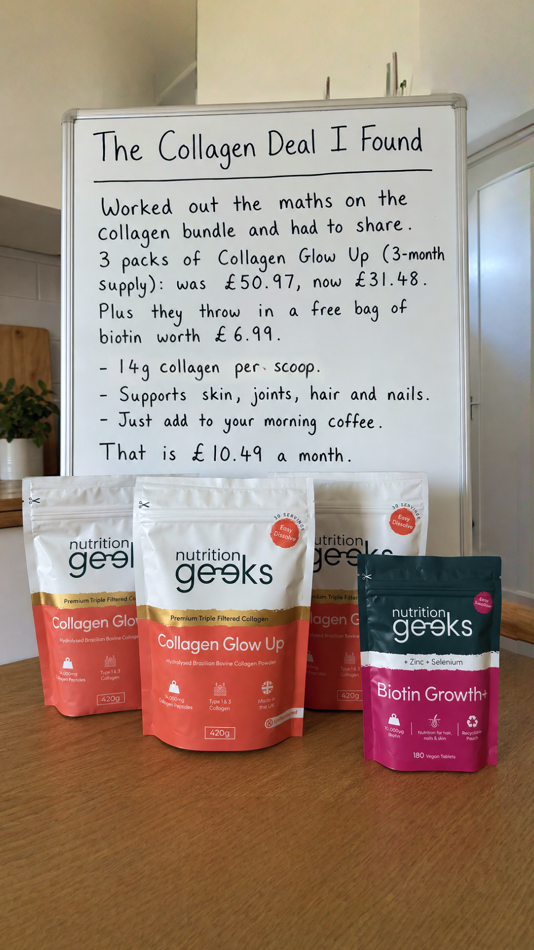 Nutrition Geeks Facebook ad