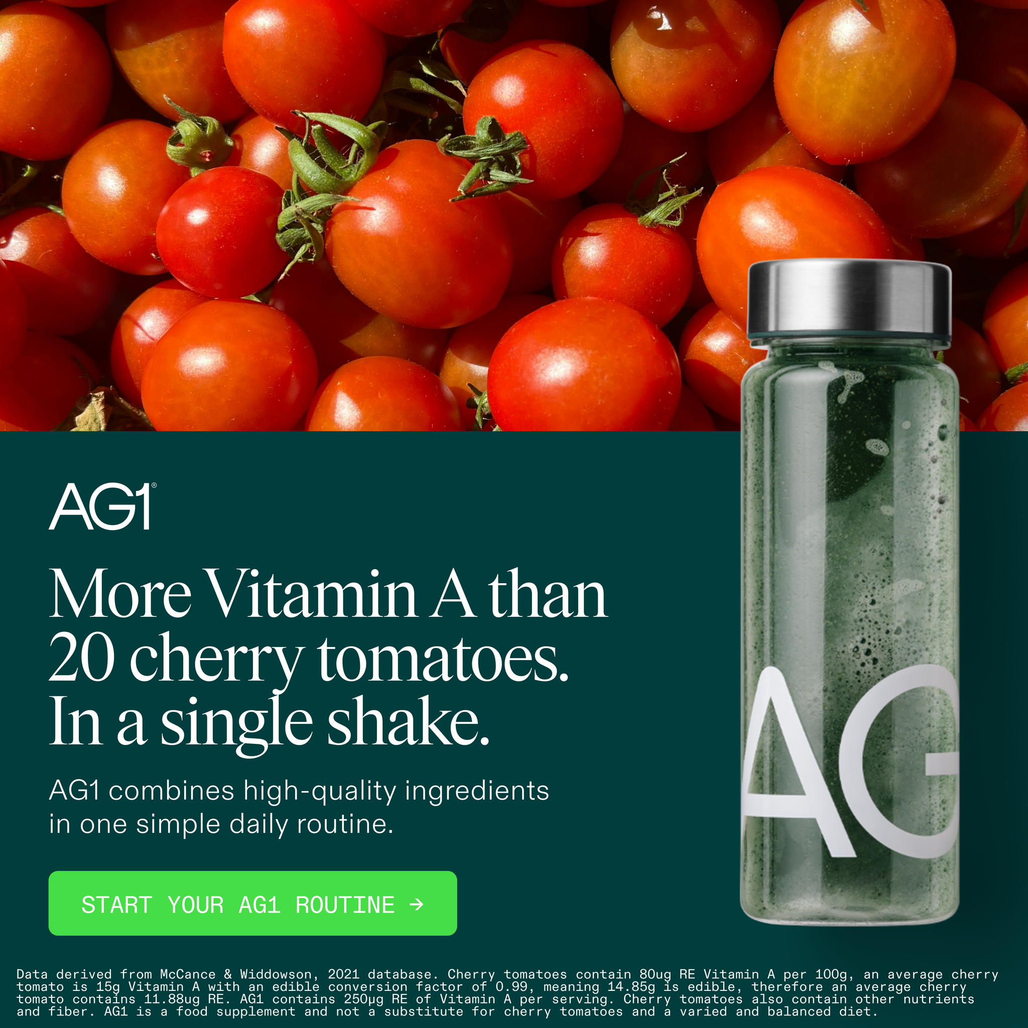 AG1 by Athletic Greens Facebook ad
