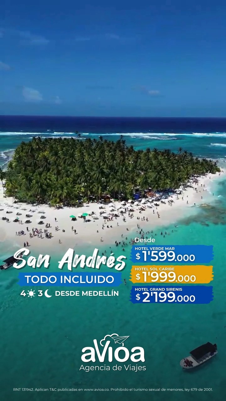 aVioa Facebook ad: San Andrรฉs 4 dรญas 3 noches desde $๐ญ'๐ฑ๐ต๐ต.๐ฌ๐ฌ๐ฌ