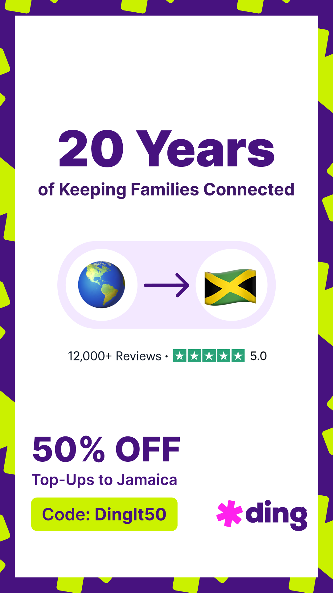 Ding Facebook ad