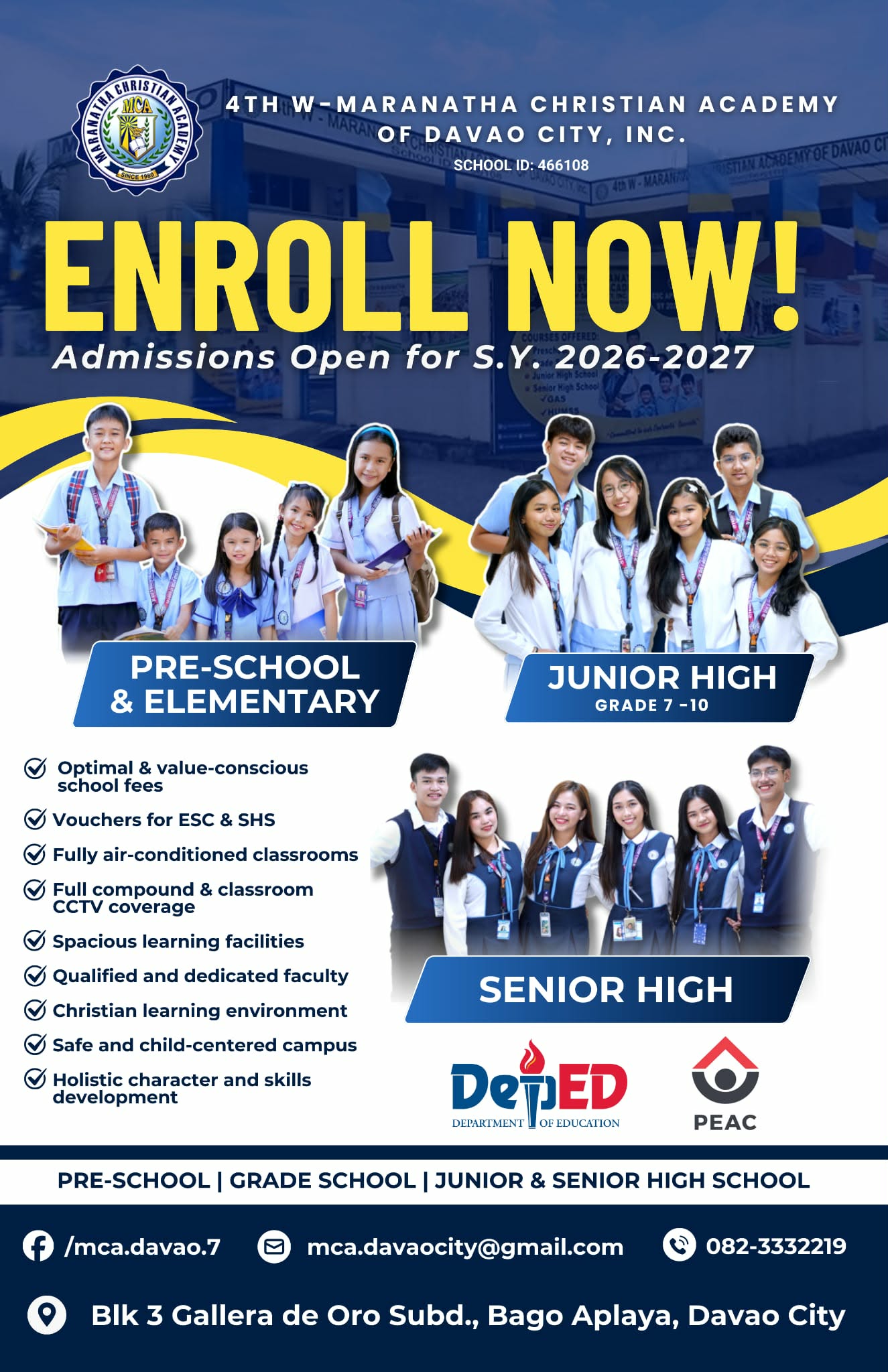 4th W-Maranatha Christian Academy of Davao City, Inc. Facebook ad: 4th W-Maranatha Christian Academy Of Davao City