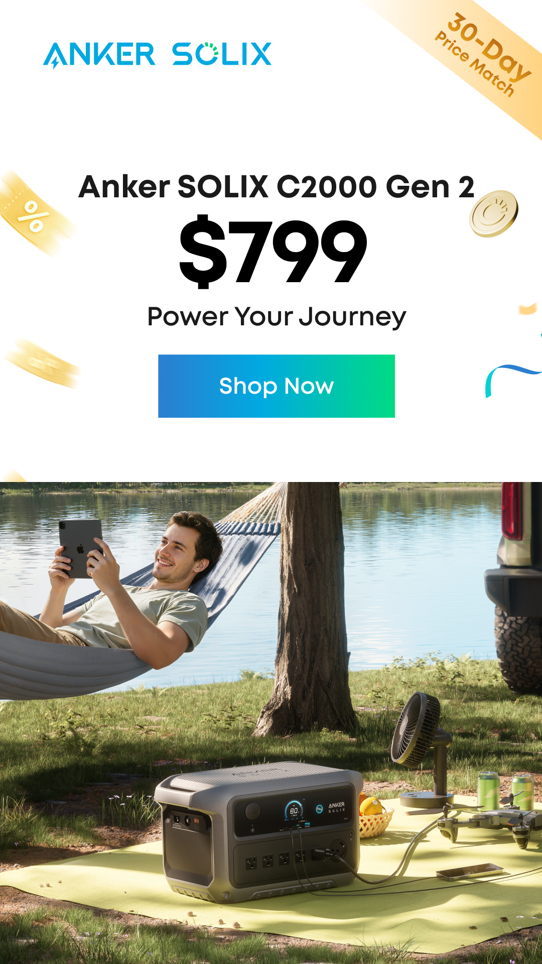Anker SOLIX Facebook ad
