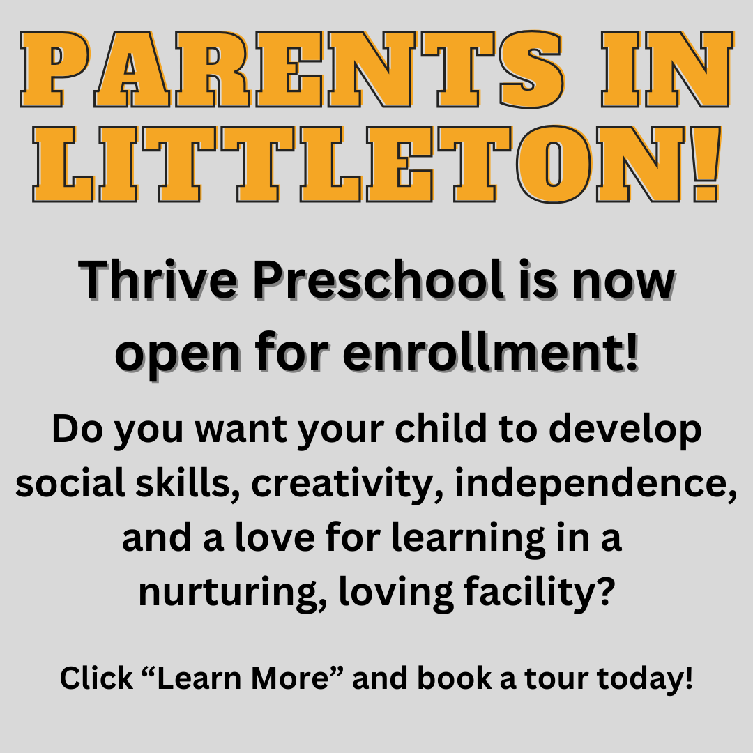 Thrive Littleton Facebook ad: PSA: Parents!