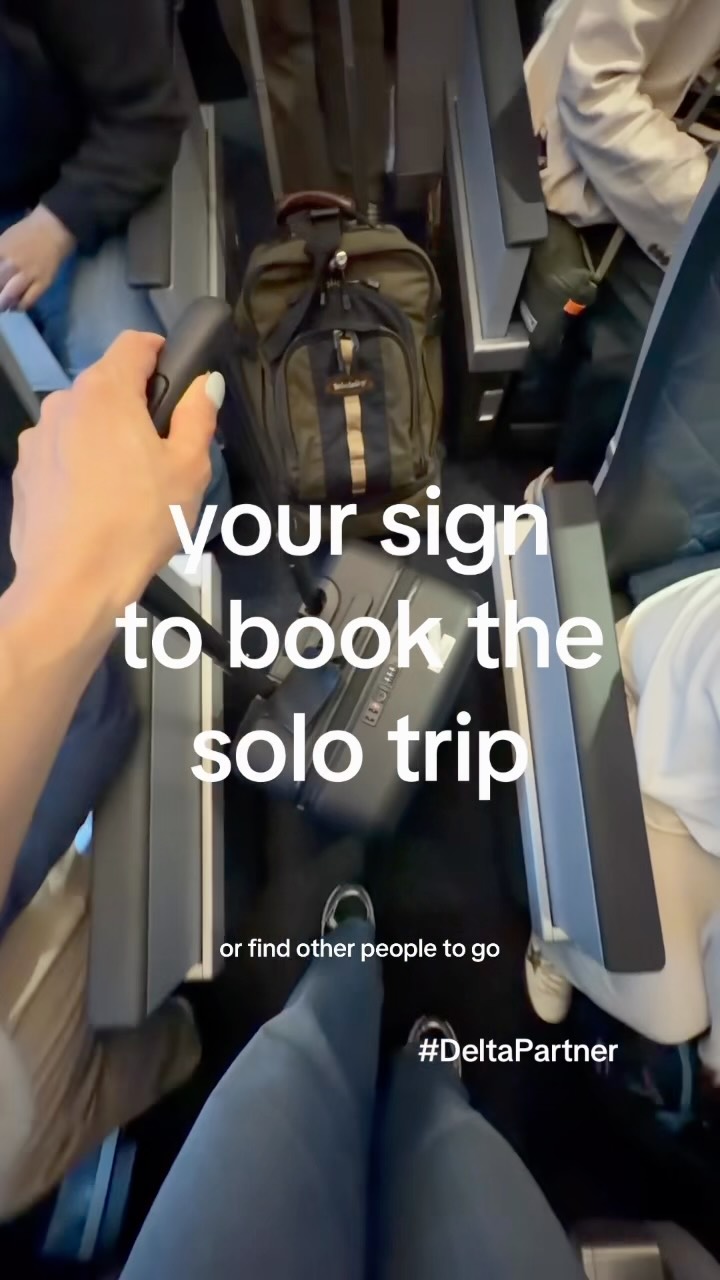 Delta Air Lines Facebook ad: Take this as your sign to step out…