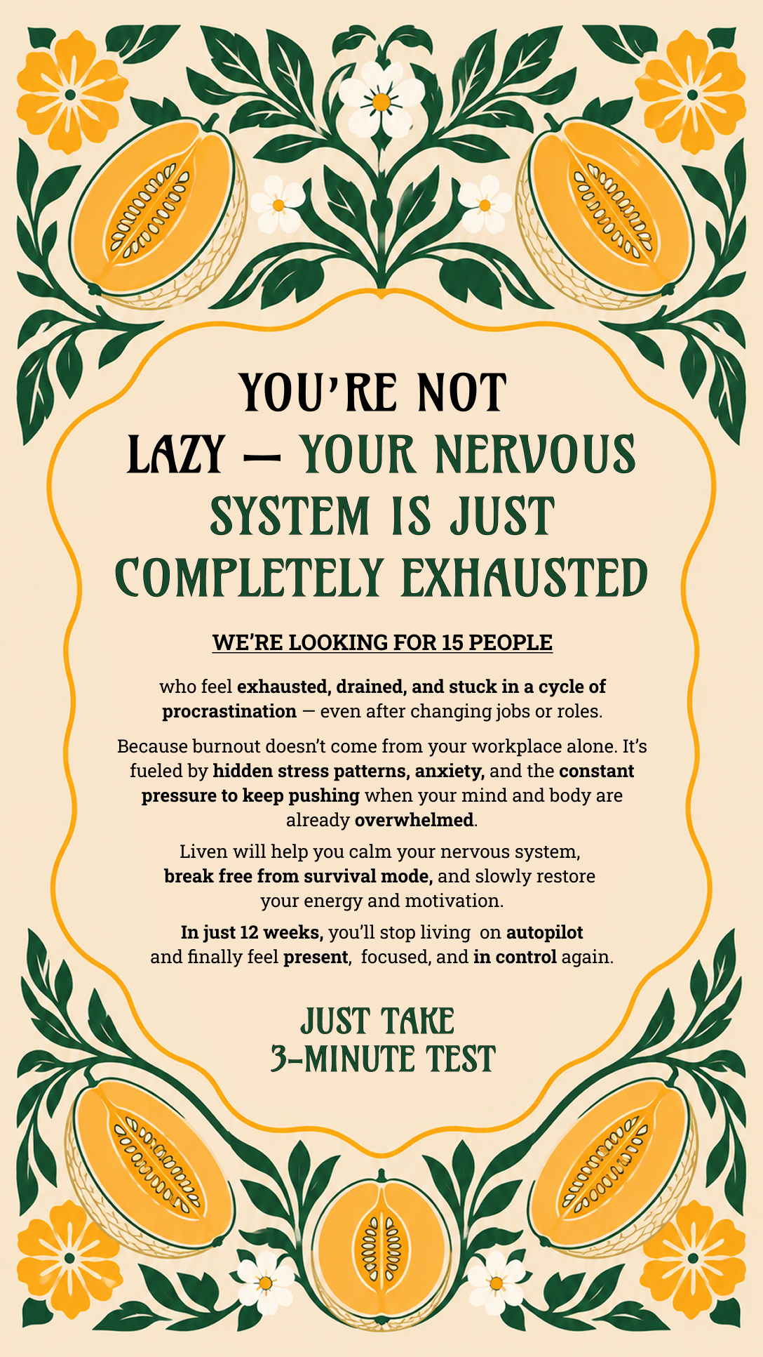 Liven: Self-Discovery Community Facebook ad