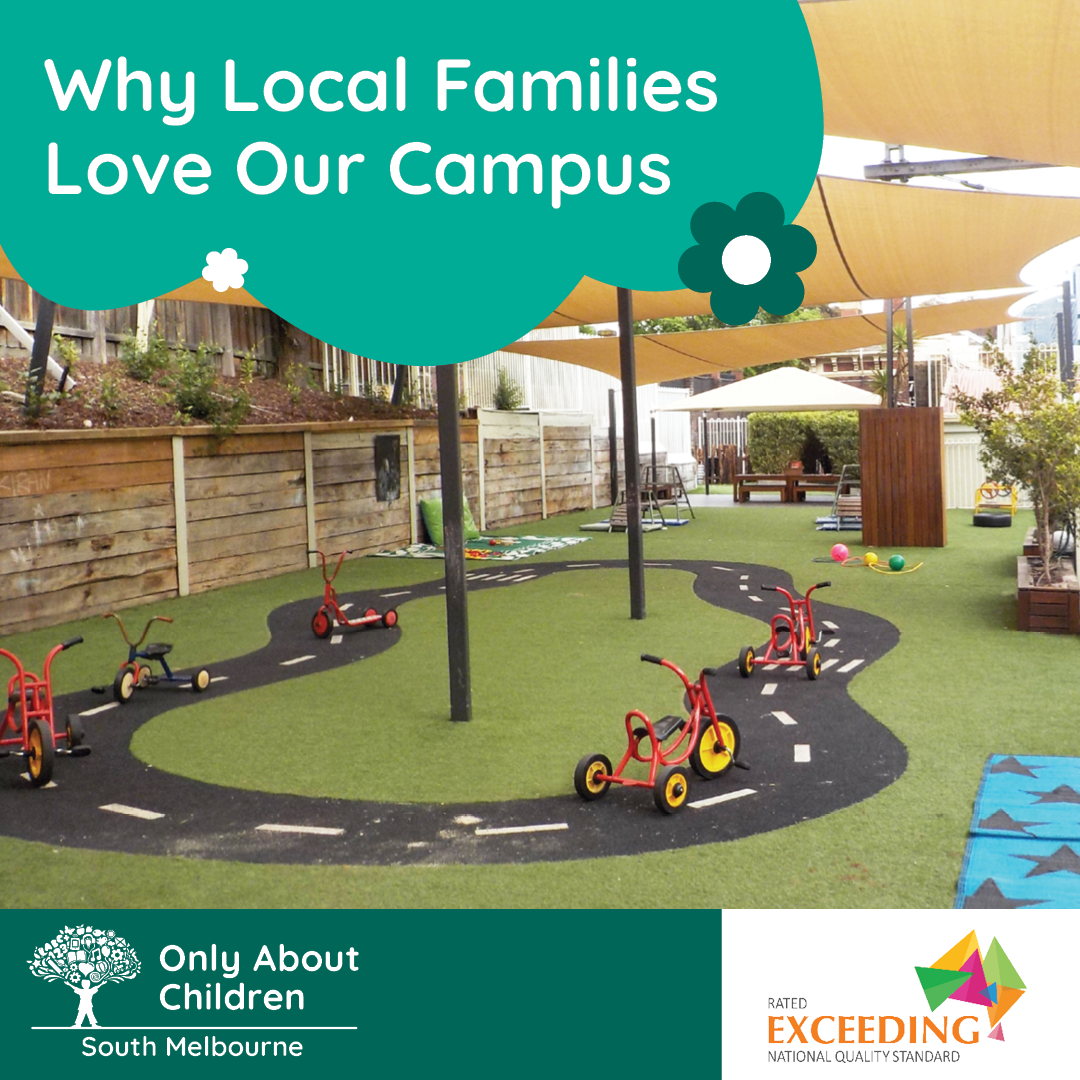 Only About Children Early Learning Facebook ad: 𝗠𝗼𝗿𝗲 𝗧𝗵𝗮𝗻 𝗖𝗵𝗶𝗹𝗱𝗰𝗮𝗿𝗲.
