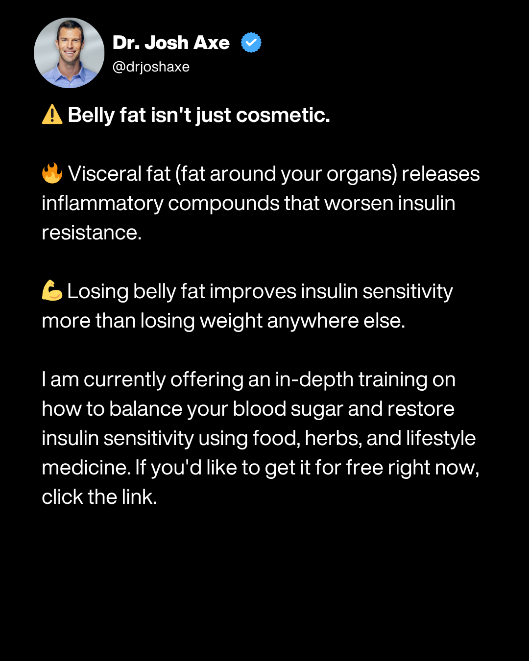 Dr. Josh Axe Facebook ad