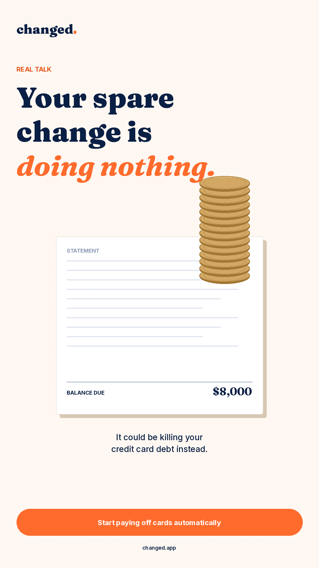 Changed App Facebook ad