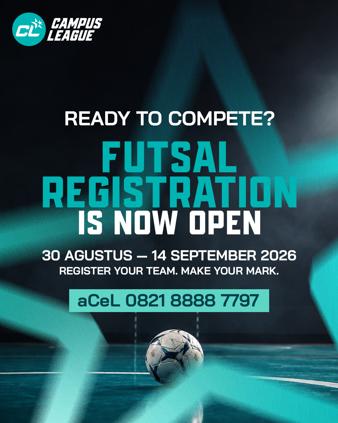 Campus League Facebook ad: Saatnya bawa nama kampus kalian ke lapangan!