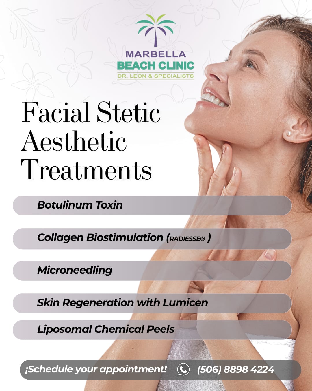 Marbella Beach Clinic Facebook ad