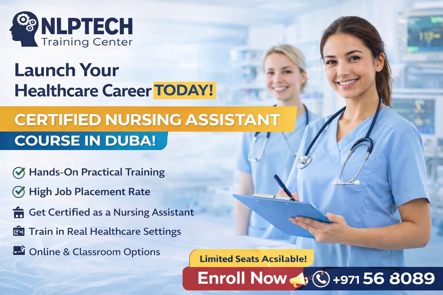 NLP Tech Facebook ad: CNA Course in Dubai