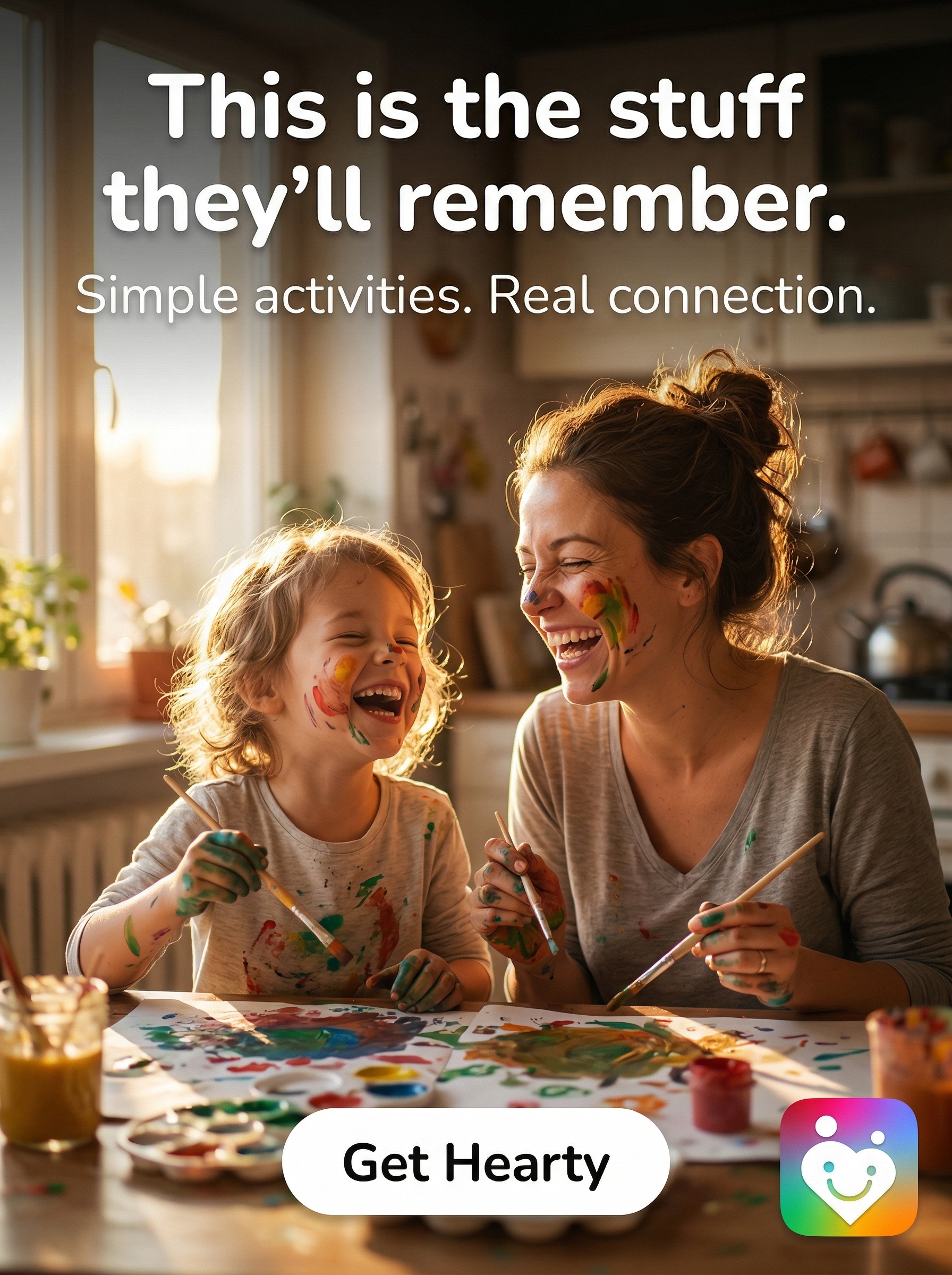 Hearty App Facebook ad