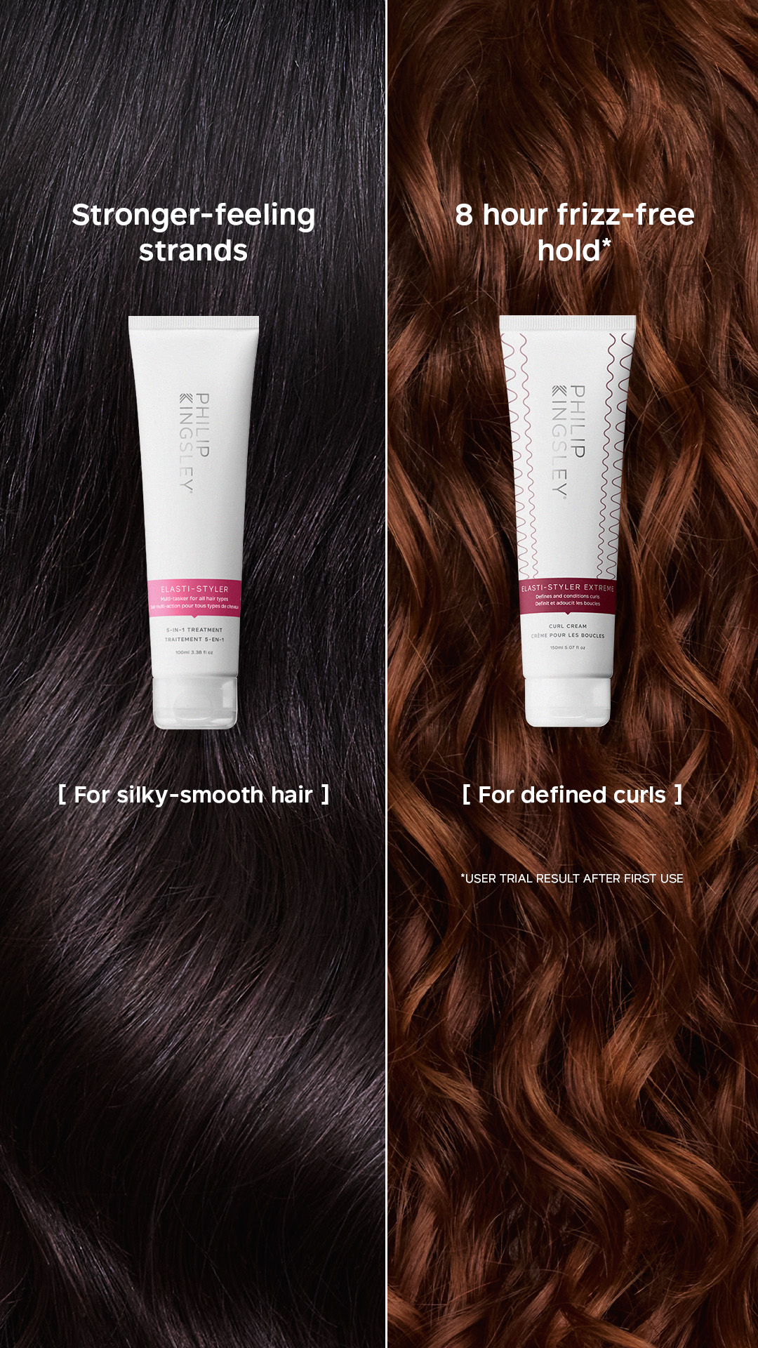 Philip Kingsley Facebook ad: Elasti-Styler Treatment