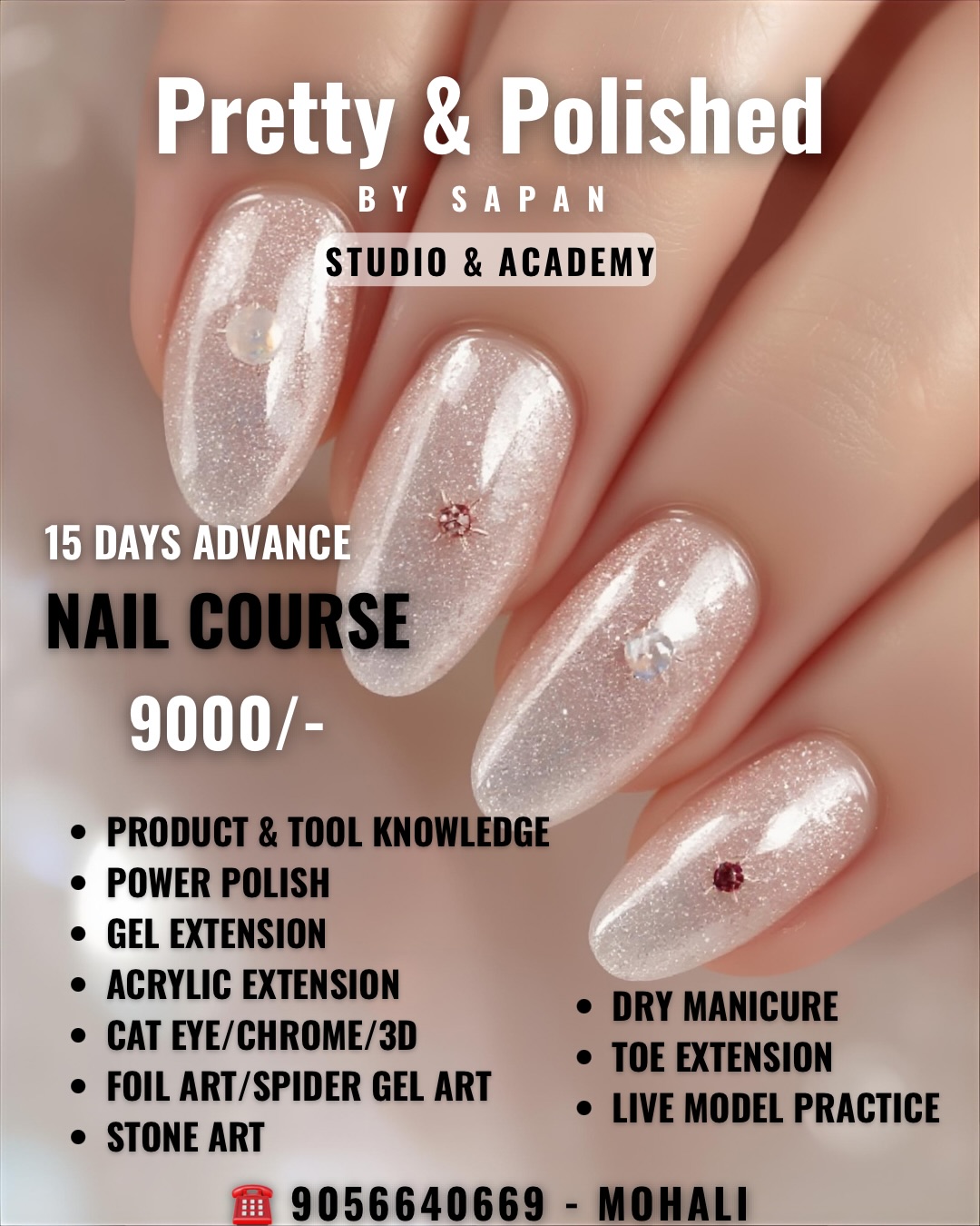 Pretty and Polished Facebook ad: Unleash your beauty career with our ISO certified…