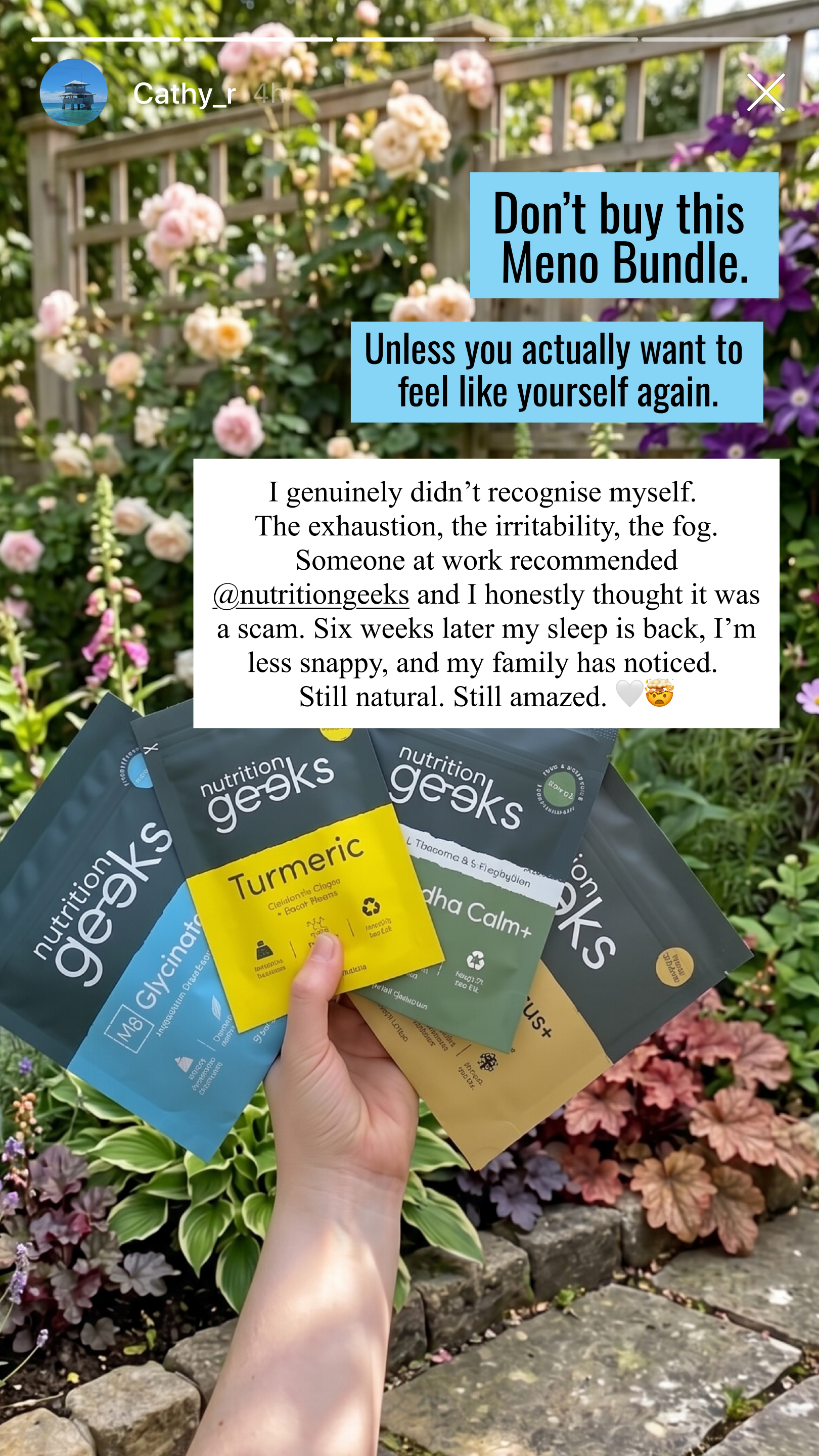 Nutrition Geeks Facebook ad