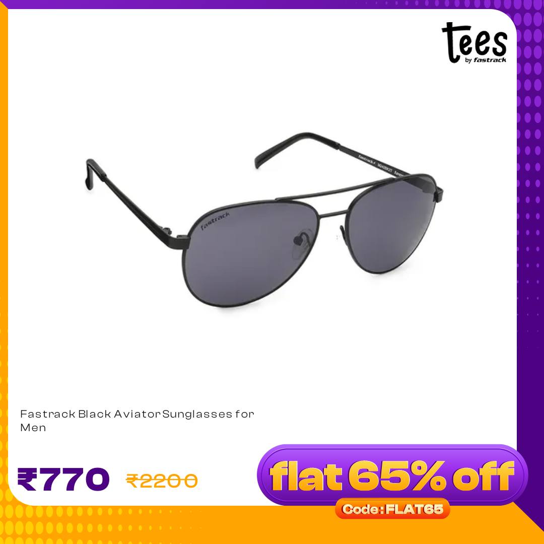Fastrack Eyewear Facebook ad: 65% off on Tees By Fastrack Sunglasses