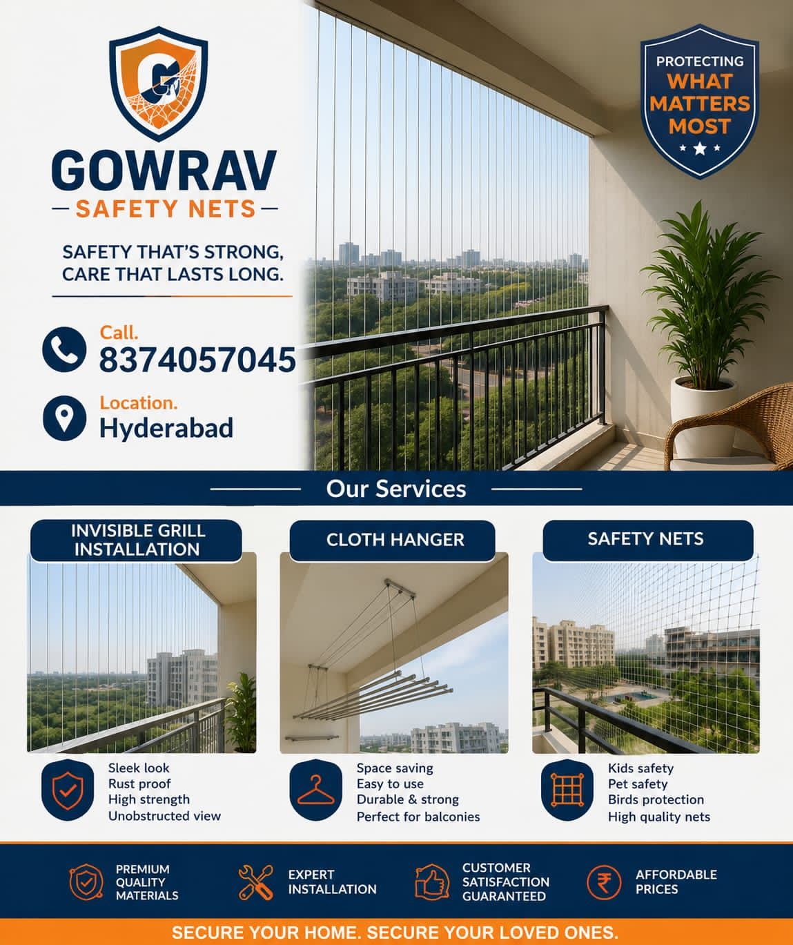 Gowrav safety Nets Facebook ad