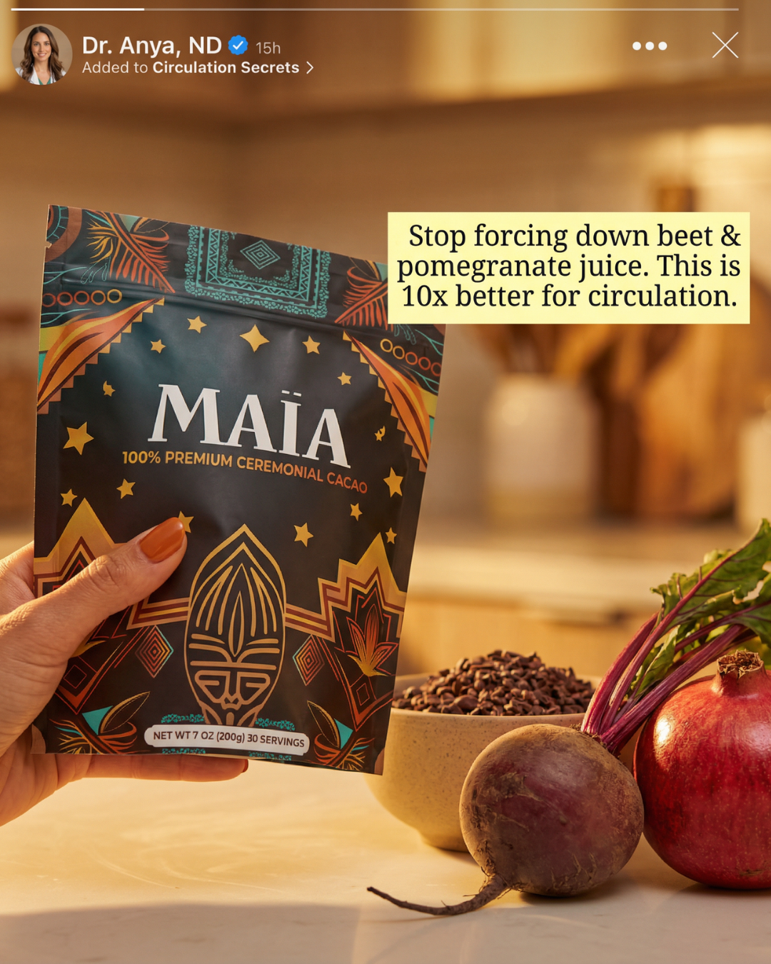 Cacao Research Institute Facebook ad