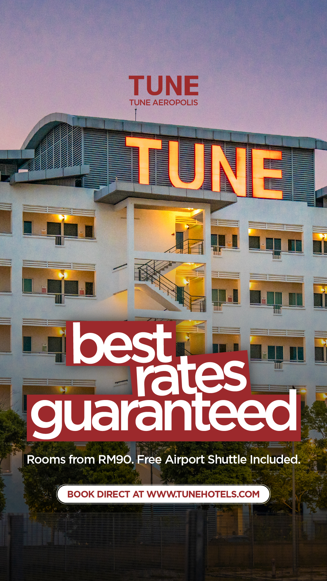 Tune Hotels Facebook ad from Jul 27, 2026