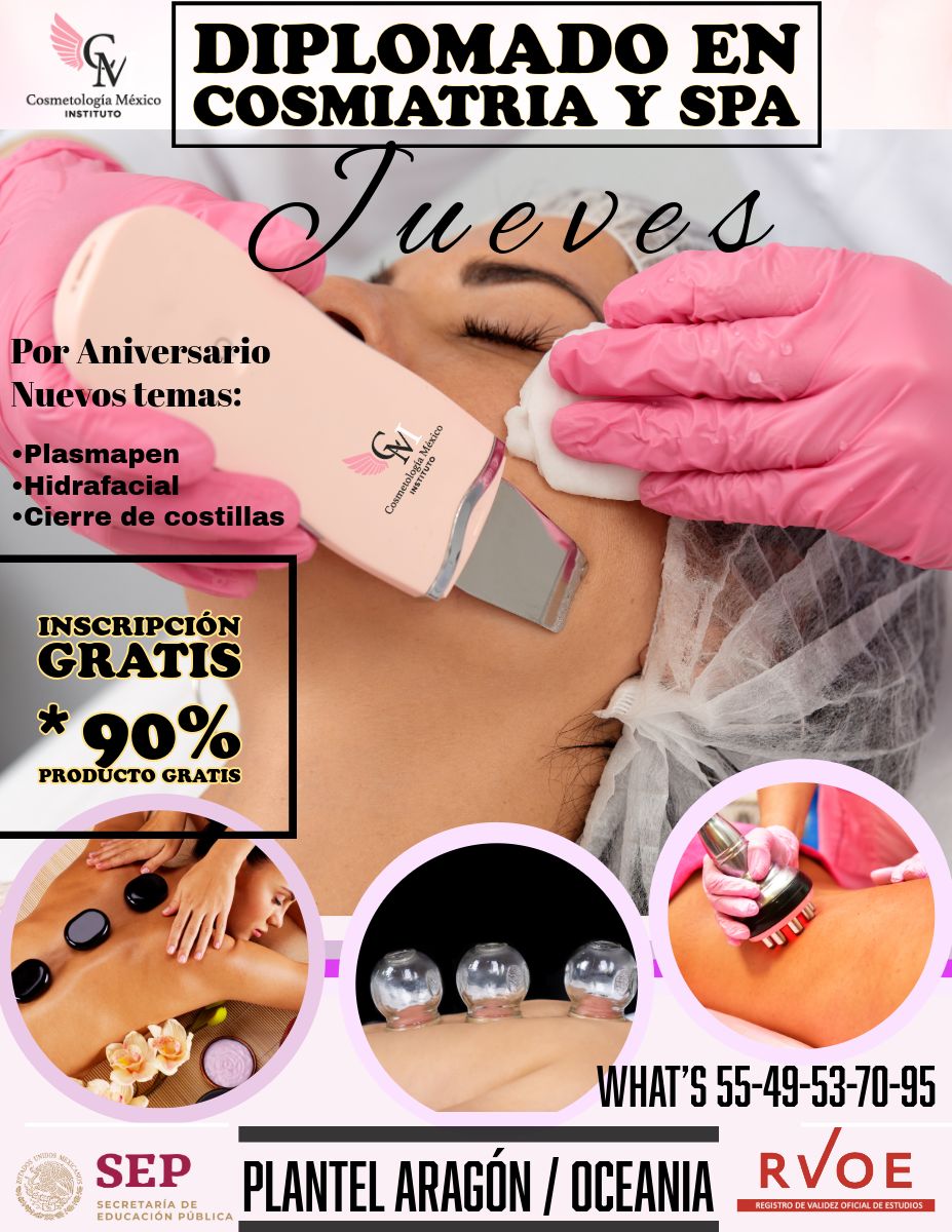 Instituto de Cosmetología México - Aragon-Oceania Facebook ad: INSCRIPCIÓN GRATIS Y NUEVAS TECNICAS.
