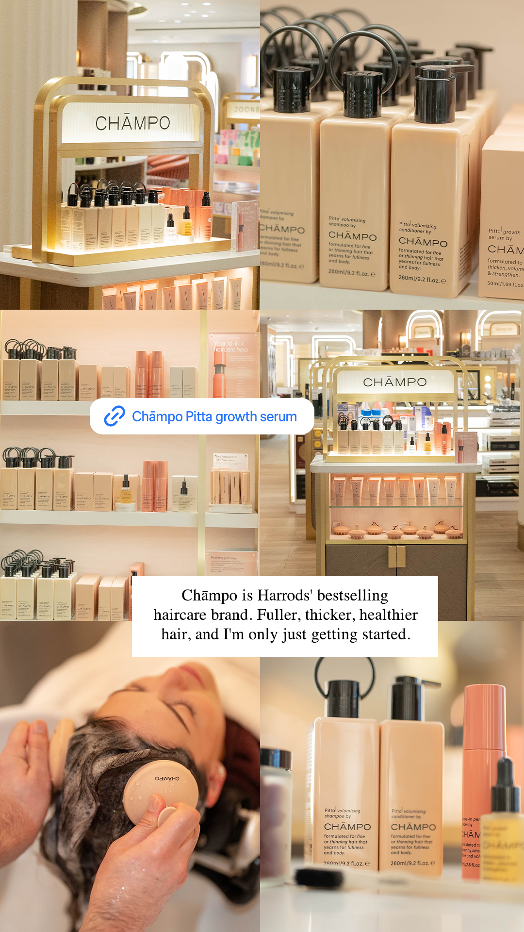 Chāmpo Haircare Facebook ad