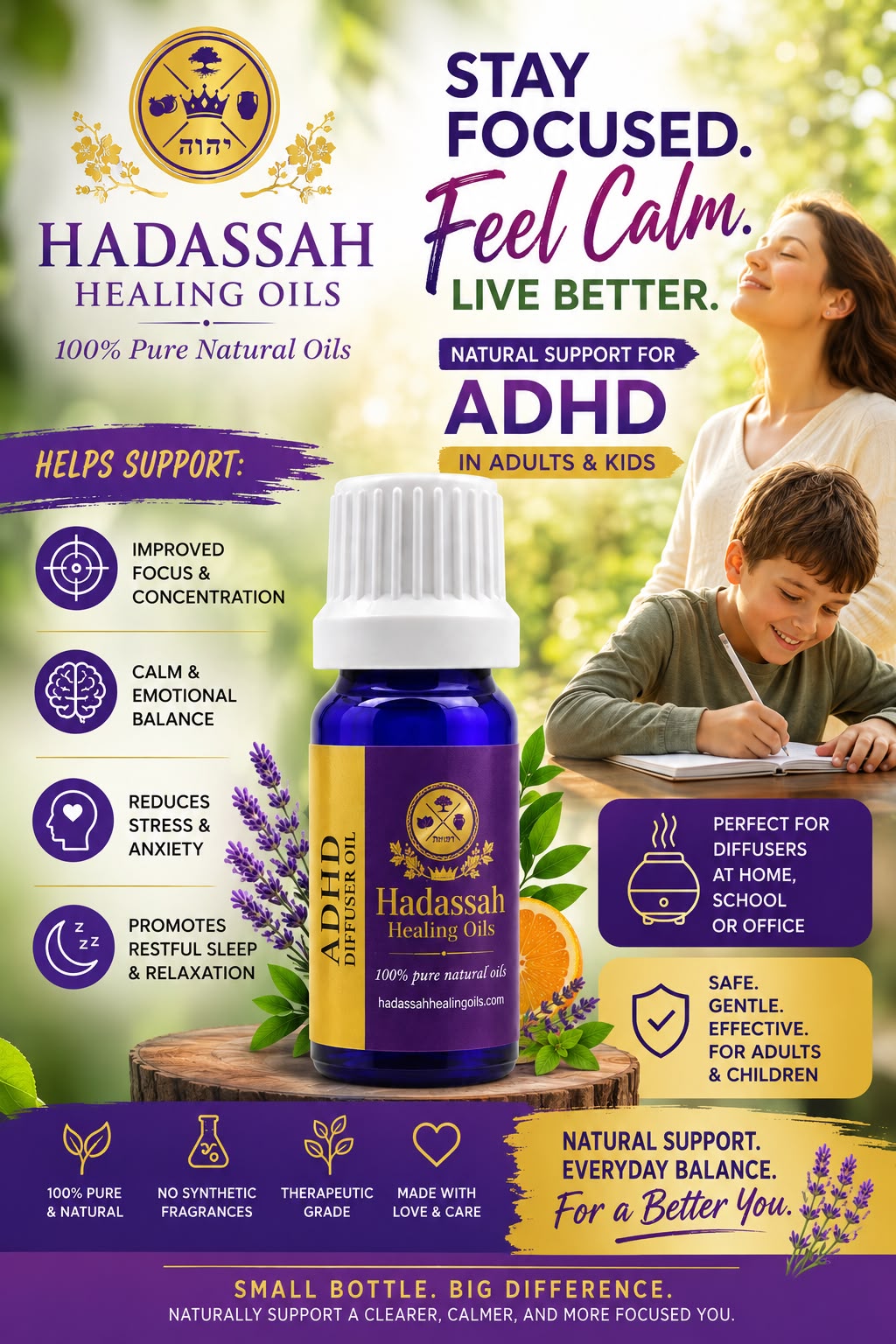 Hadassah Healing Oils Facebook ad
