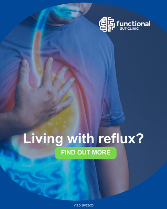 Functional Gut Facebook ad: Living with Acid Reflux?
